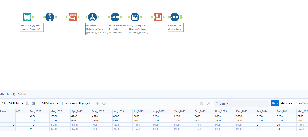 Solved Copy one row value to another row based on some co... Alteryx