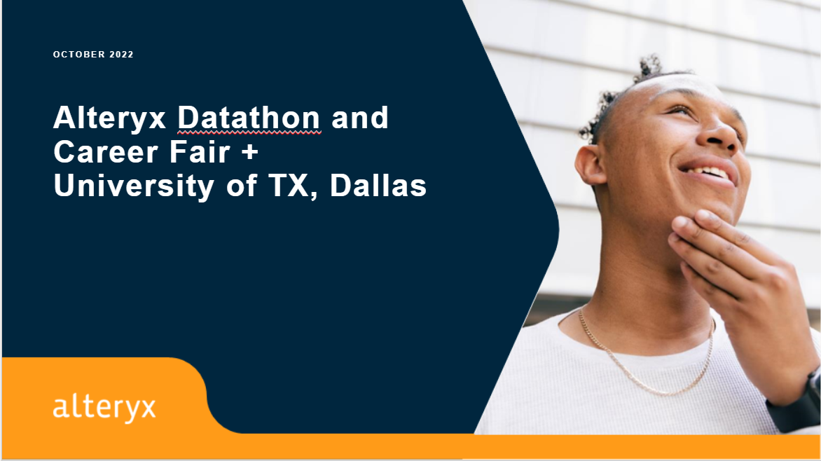 Sparked + Utd Datathon & Career Fair - February 2 - Alteryx Community