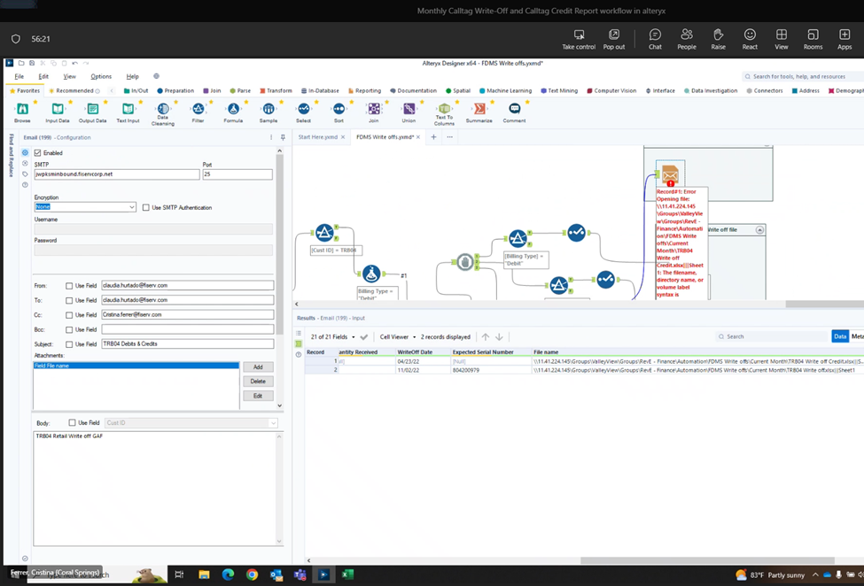 Error Opening file / Filename Alteryx Community
