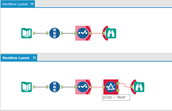 Visual Diff: see how 2 versions of a workflow differ. A feature born out of the first Innovation Days.