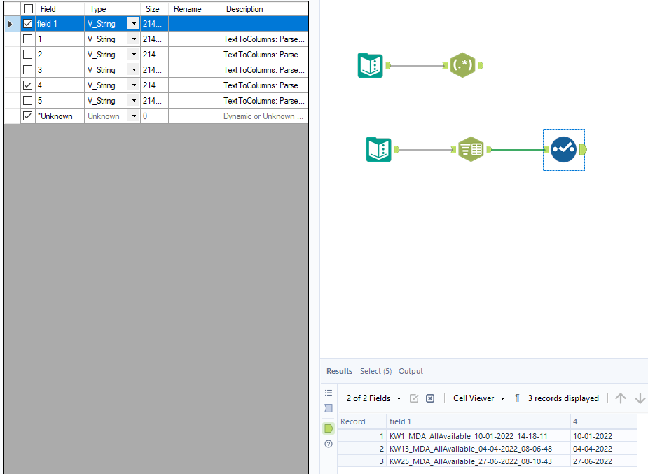 Solved: How can i extract date information with right trim - Alteryx ...