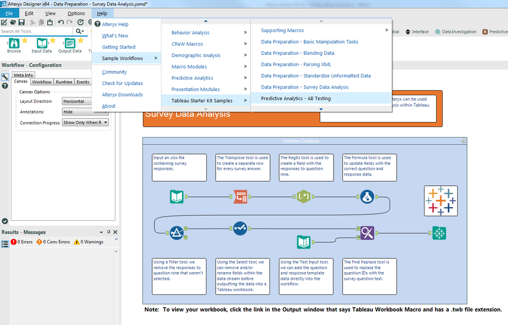 Tableau Starter Kit Samples