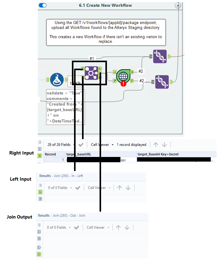 Join (293) tool with no left input