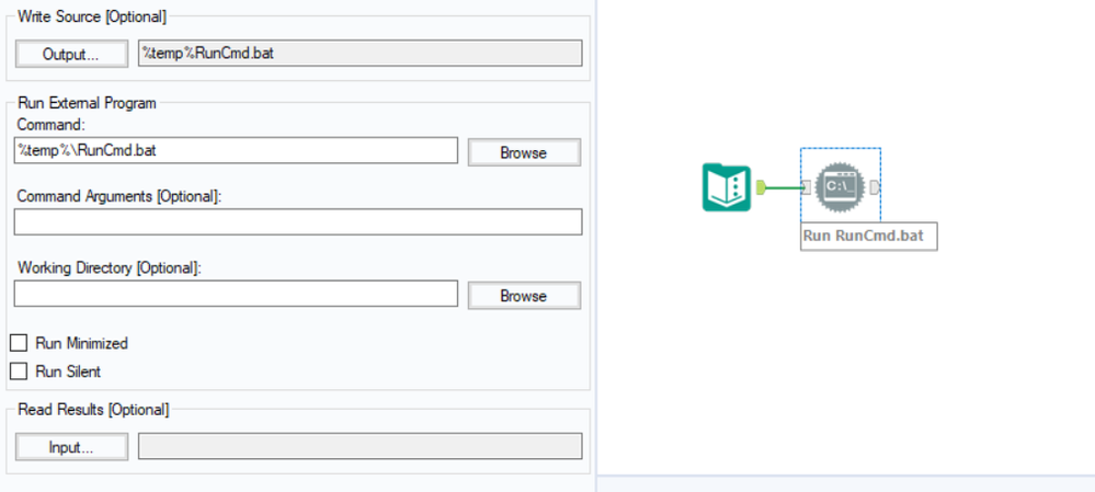 Solved: Run a batch file from Run Command tool - Alteryx Community