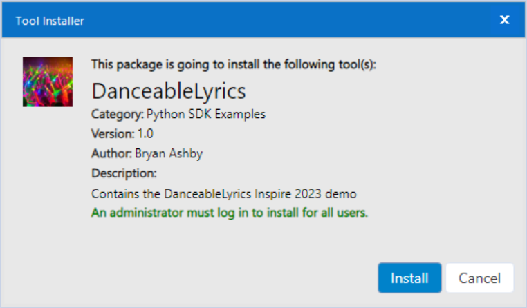 install screenshot