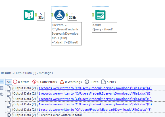 Solved: Output to multiple sheets in same workbook not pos - Alteryx  Community