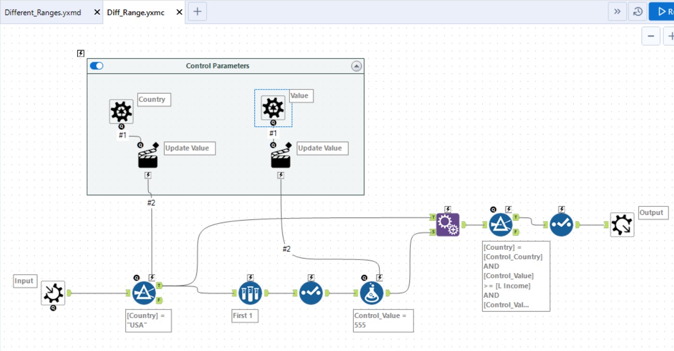 Solved Different range Criteria Alteryx Community