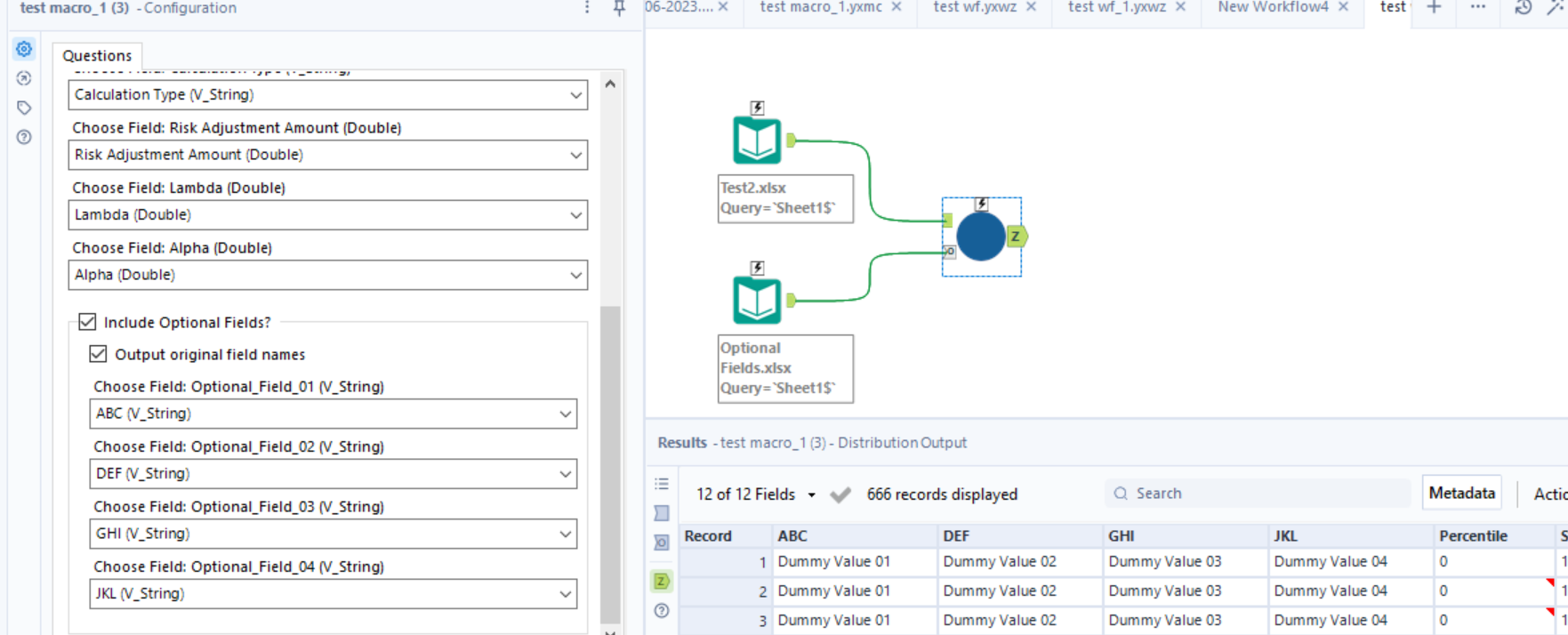 Solved Incorporation Of Optional Fields In Macro Alteryx Community 8736