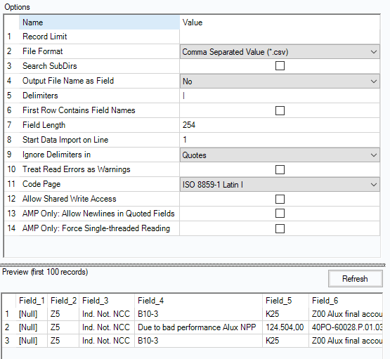 lines are deleted because of extra delimiters Alteryx Community