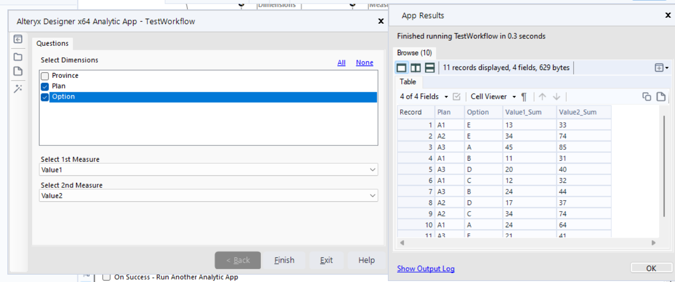 Solved Dynamic Summarize With Interface Tools Alteryx Community 9908