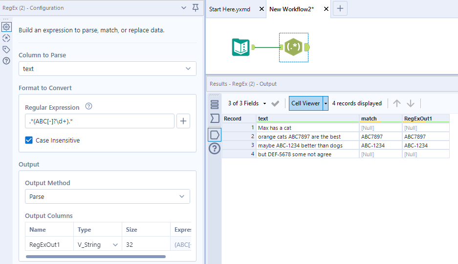 Alteryx Regex Match Formula