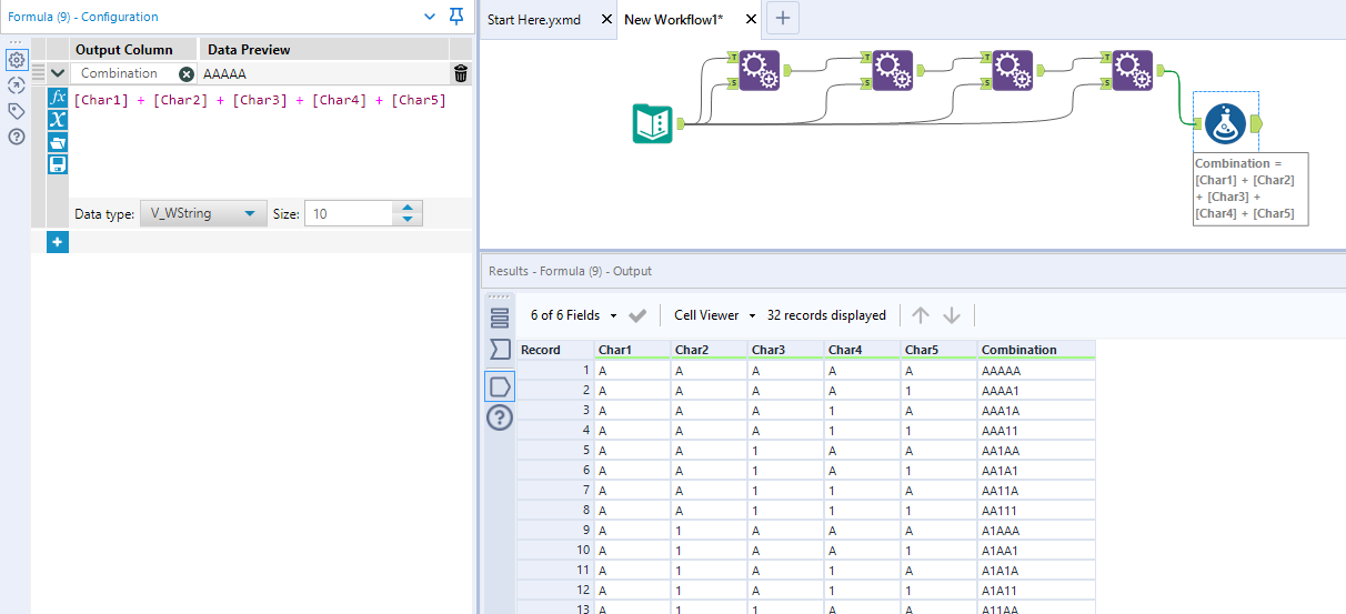 Solved: How to find the combinations - Alteryx Community