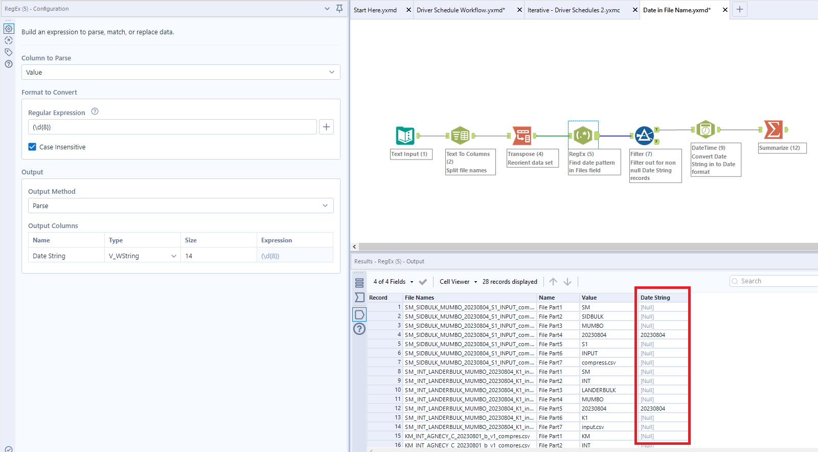 Importing CSV and seeing a lot of NULLS - Alteryx Community