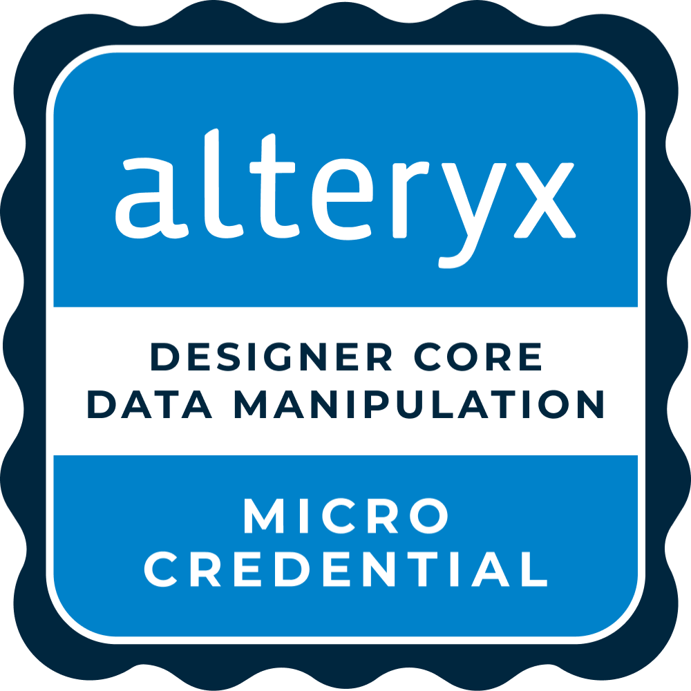 Alteryx Designer Core Micro Credential: Data Manip Alteryx Community