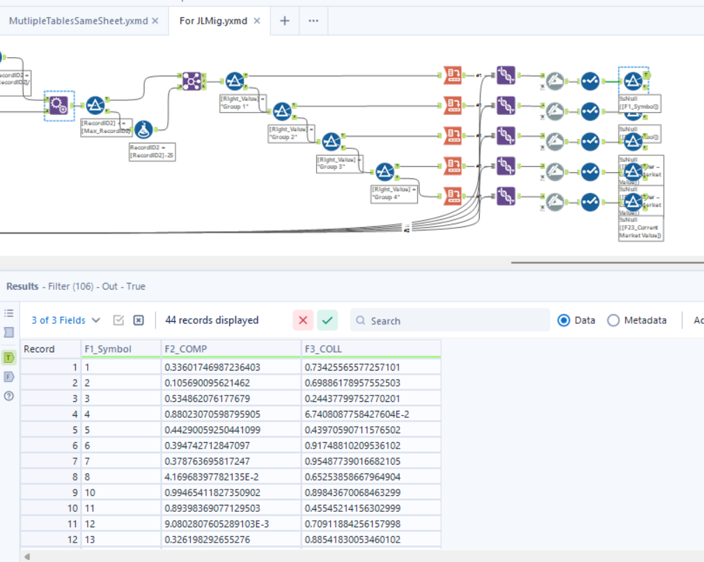 Solved Combine multiple tables of varying lengths on a si... Alteryx Community