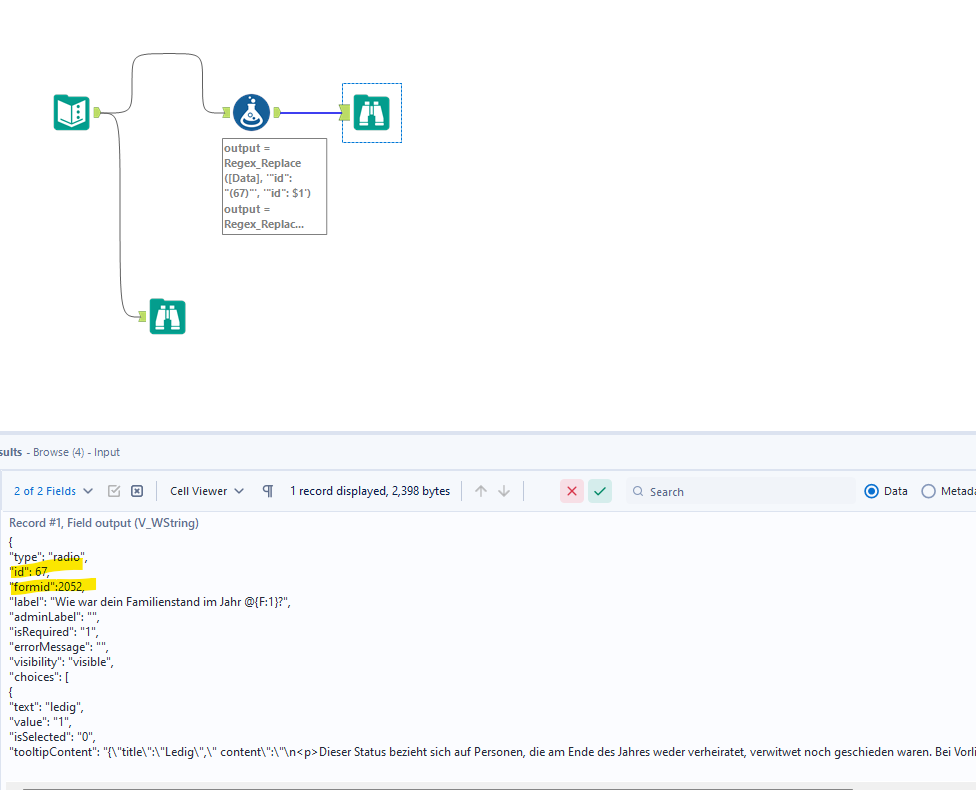 Undesired characters in the string output Alteryx Community