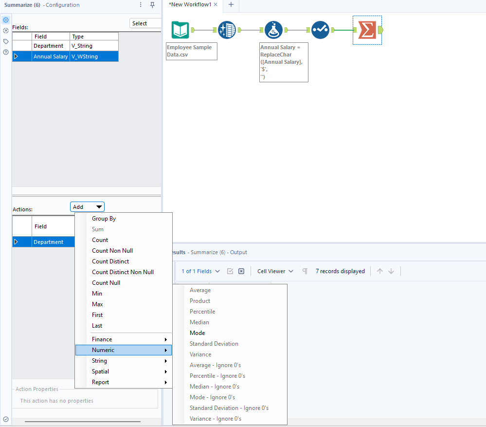 Required output with sign on salary column Alteryx Community