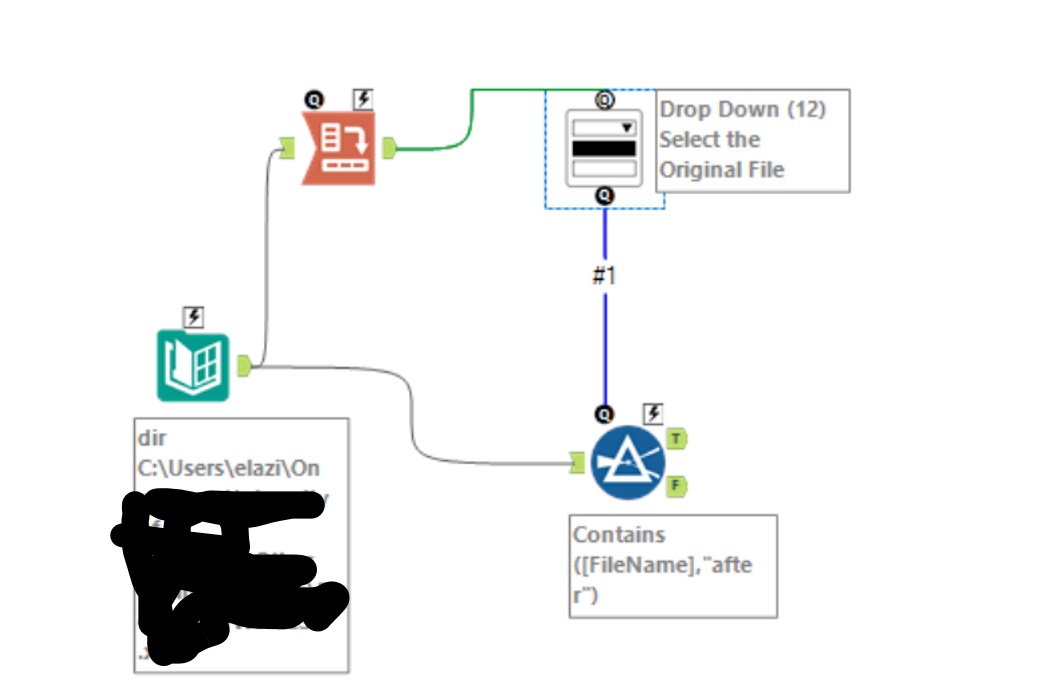 Creating a drop down list for the files in a direc - Alteryx