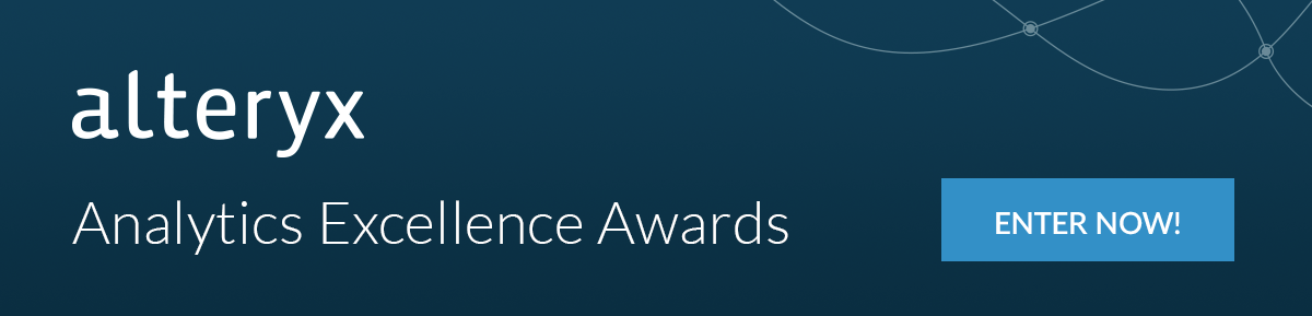 Alteryx Analytics Excellence Awards