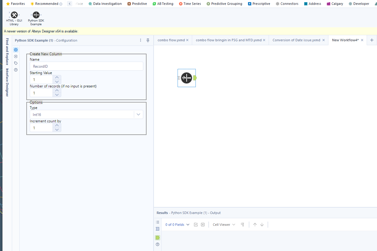 When wo use Python SDK example tool (under SDK exa... - Alteryx Community