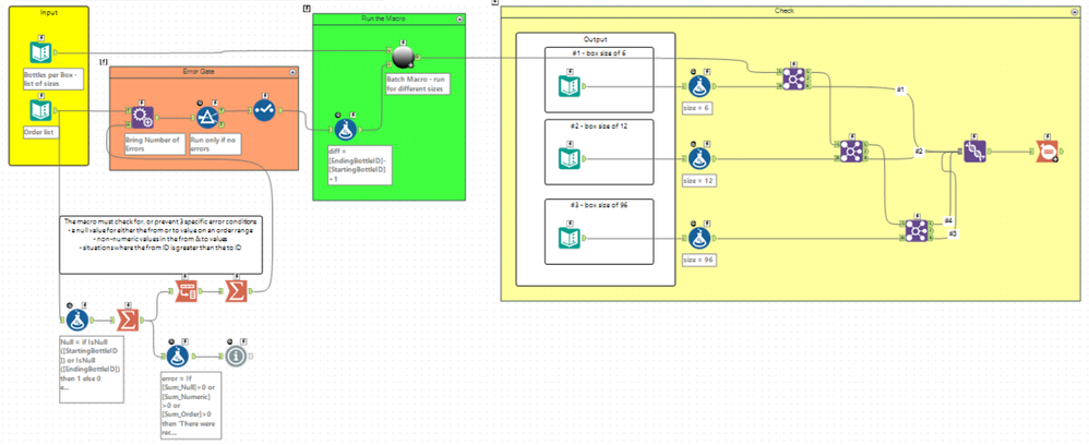 Workflow of the app (+ checking results)