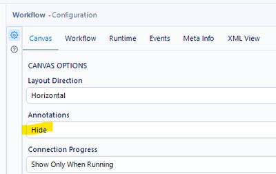 Workflow configuration