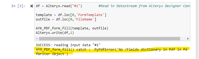 Excel Data to PDF Help (Using Python) - Alteryx Community