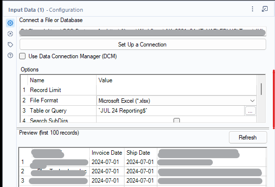 Alteryx Input Data Tool options window.png