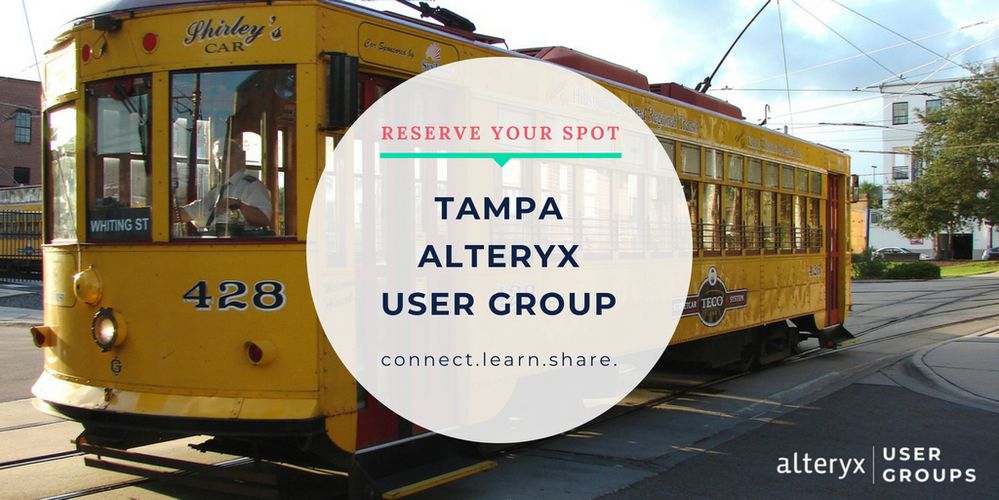 8/14 Tampa Alteryx User Group