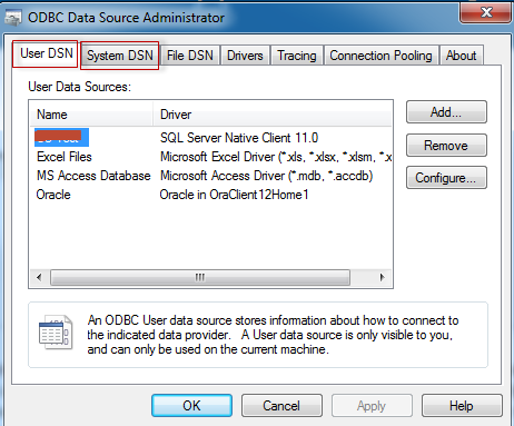 User Dsn Versus System Dsn Alteryx Community