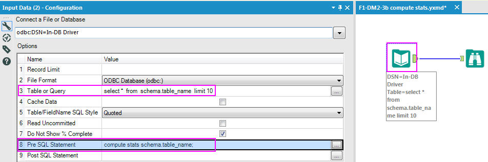 Calculate Statistics After Write In Db Alteryx Community