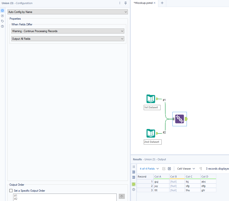 Solved: Hlookup - copying columns from one datatset to ano... - Alteryx ...