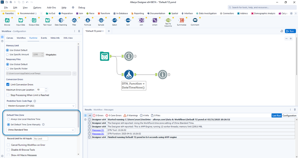 05_Designer - 25.1 - Default TZ Option in Workflow Runtime Settings.png