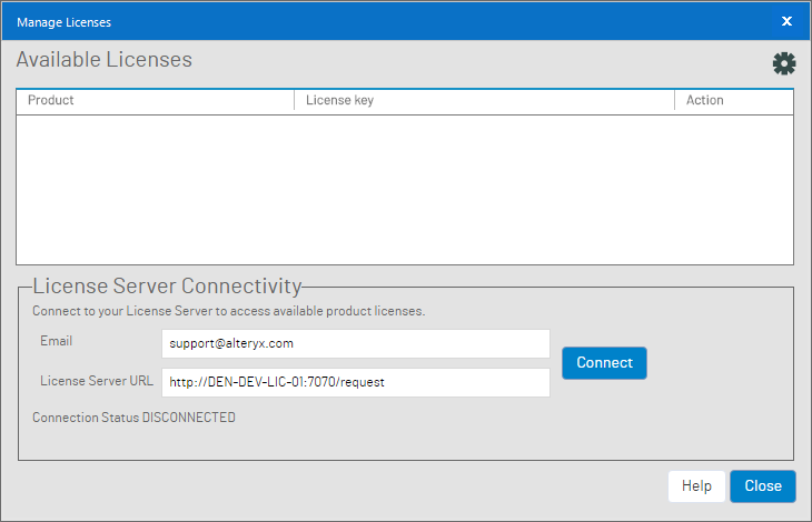 Make sure to add "/request" to the end of the LLS network address.