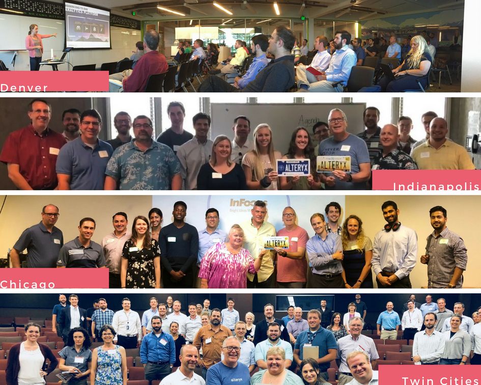Alteryx User Group Spotlight | Denver, Indianapolis, Chicago, & Twin Cities