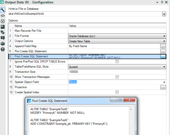 Oracle удалить primary key