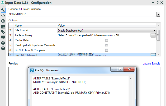Create Database Table Primary Key In Alteryx Alteryx Community Table Tabelle