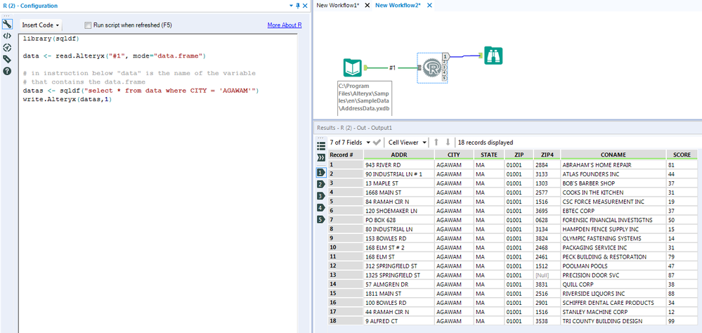 Solved Writing Sql Query In R Tool Alteryx Community