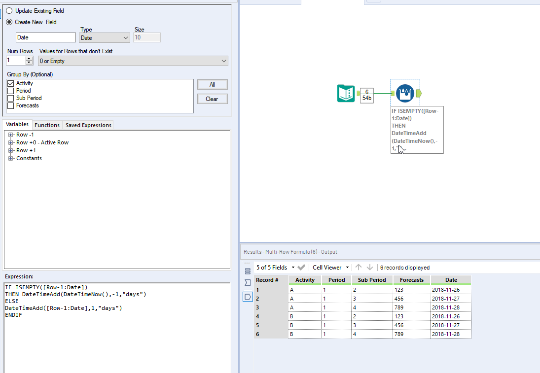 Solved Using Generate Rows Tool To Add Future Dates To A Alteryx Community