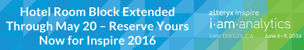 Hotel Room Block Extended Through May 20 – Reserve Yours Now for Inspire 2016