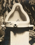 Duchamp’s Fountain  (1917), the great-granddaddy of conceptual art.