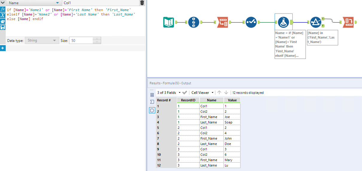 Alteryx Workflow Configuration for fields name cha... - Alteryx Community