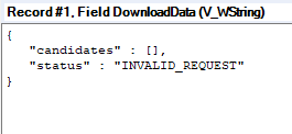 Alteryx DownloadData Results