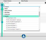 Figure 1: One of the Formula Tool's expression library contains spatial functions, which can be used to create spatial objects, perform spatial calculations, and retrieve spatial information.