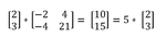 I've been told its not conventional to include the * in matrix multiplication, but I left them in for clarity. I apologize to any offended mathematicians reading this.