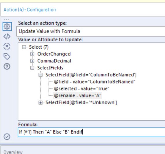 Solved Rename Column Based on Radio Button Alteryx Community