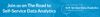 Join us on The Road to Self-Service Data Analytics