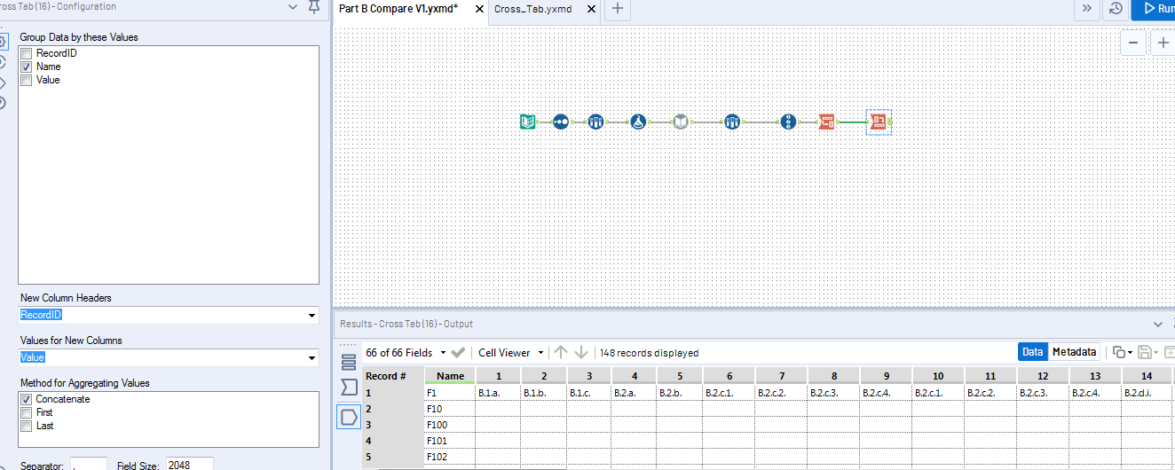 Solved: how to convert horizontal data table to vertical w... - Alteryx ...