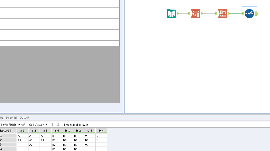 Solved: how to convert horizontal data table to vertical w... - Alteryx ...