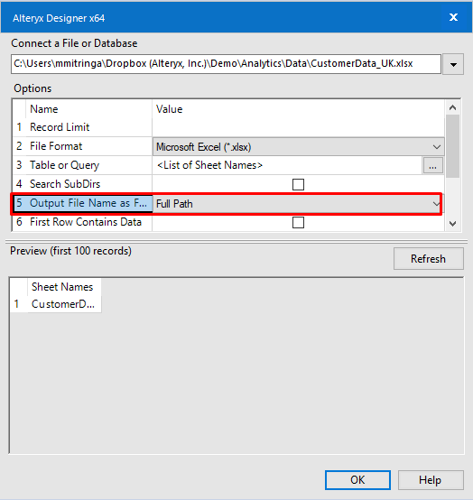 Solved Include Excel Sheet Name In Output Dataset Using D Alteryx Community